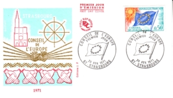 F FDC Dienstmarken 15 ● - 1971